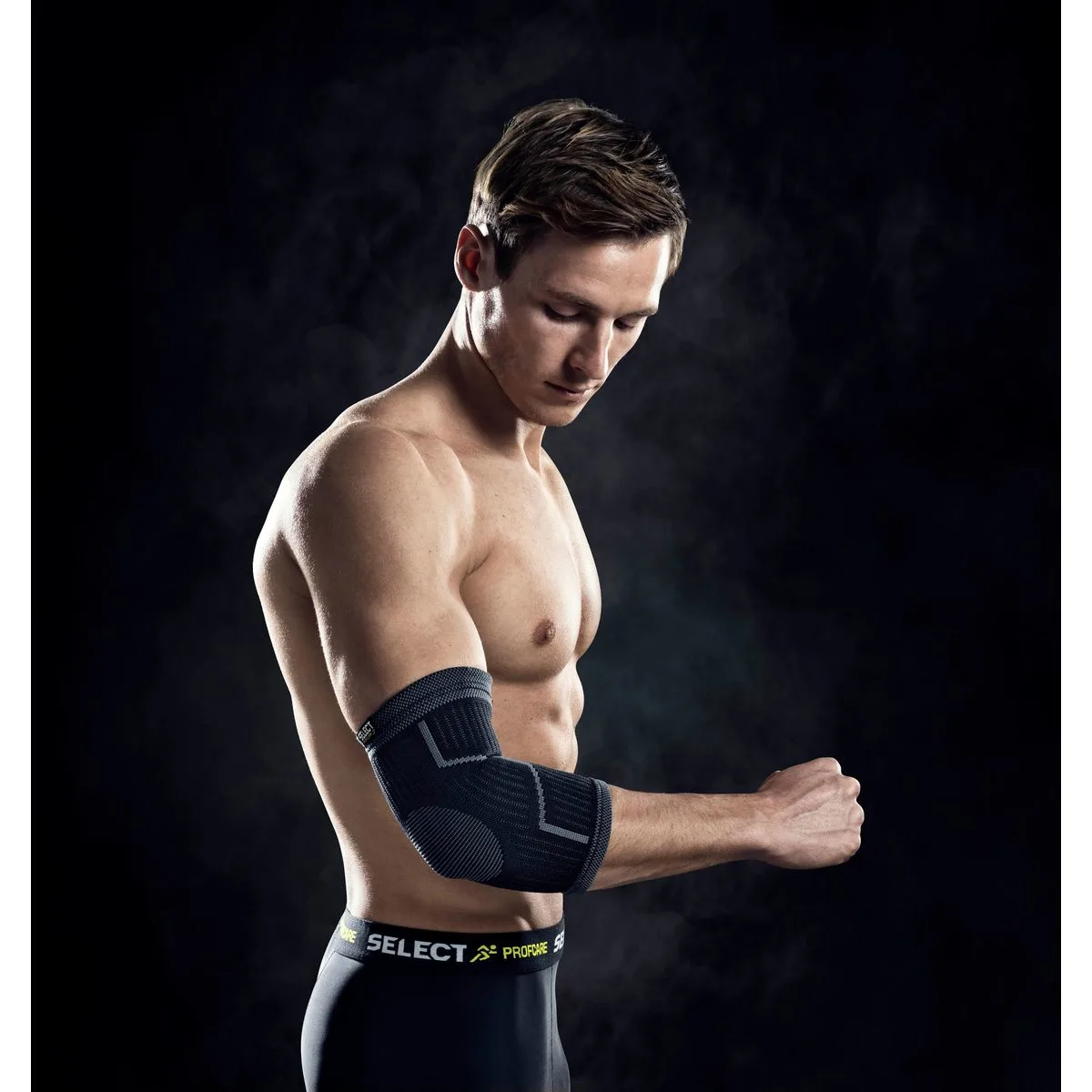 Elastische Ellenbogenbandage Erste-Hilfe Material, schwarz XL