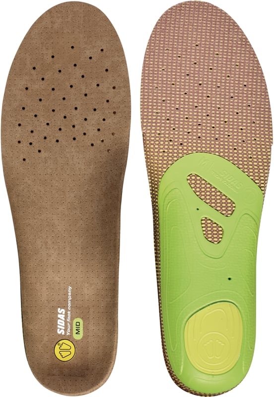 Sidas 3Feet Outdoor Mid Einlegesohle, braun