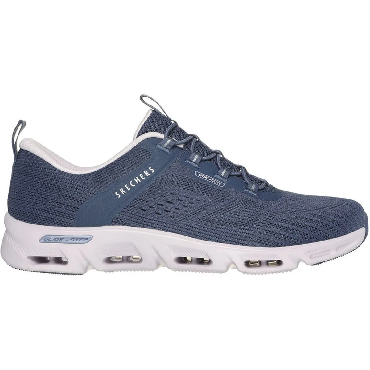 Glide-Step Gratify - Renown Damen Slipper, blau, Größe 35 35