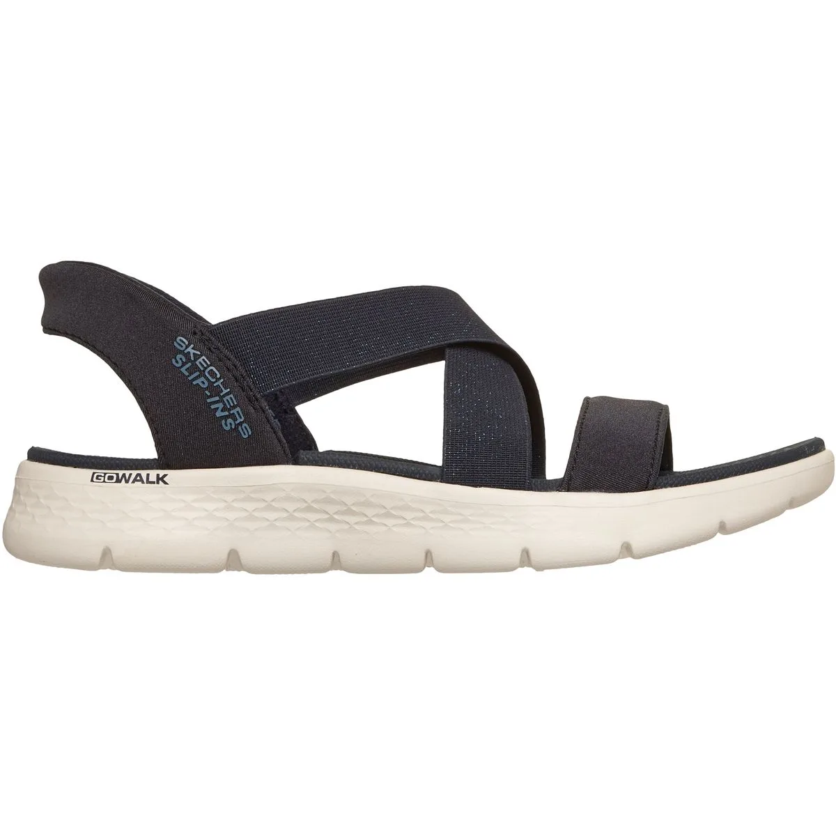 Go Walk Flex - Glimmer Up Damen Sandalen, blau, Größe 39 39