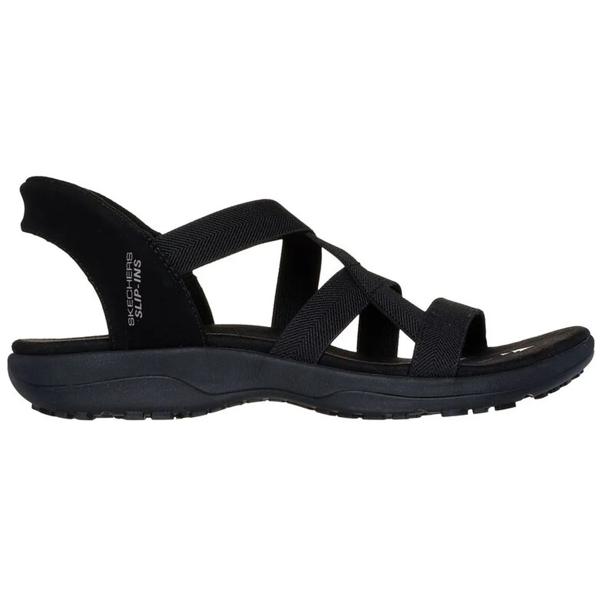 Reggae Slim - Stretch Flex Damen Sandalen, schwarz, Größe 40 40