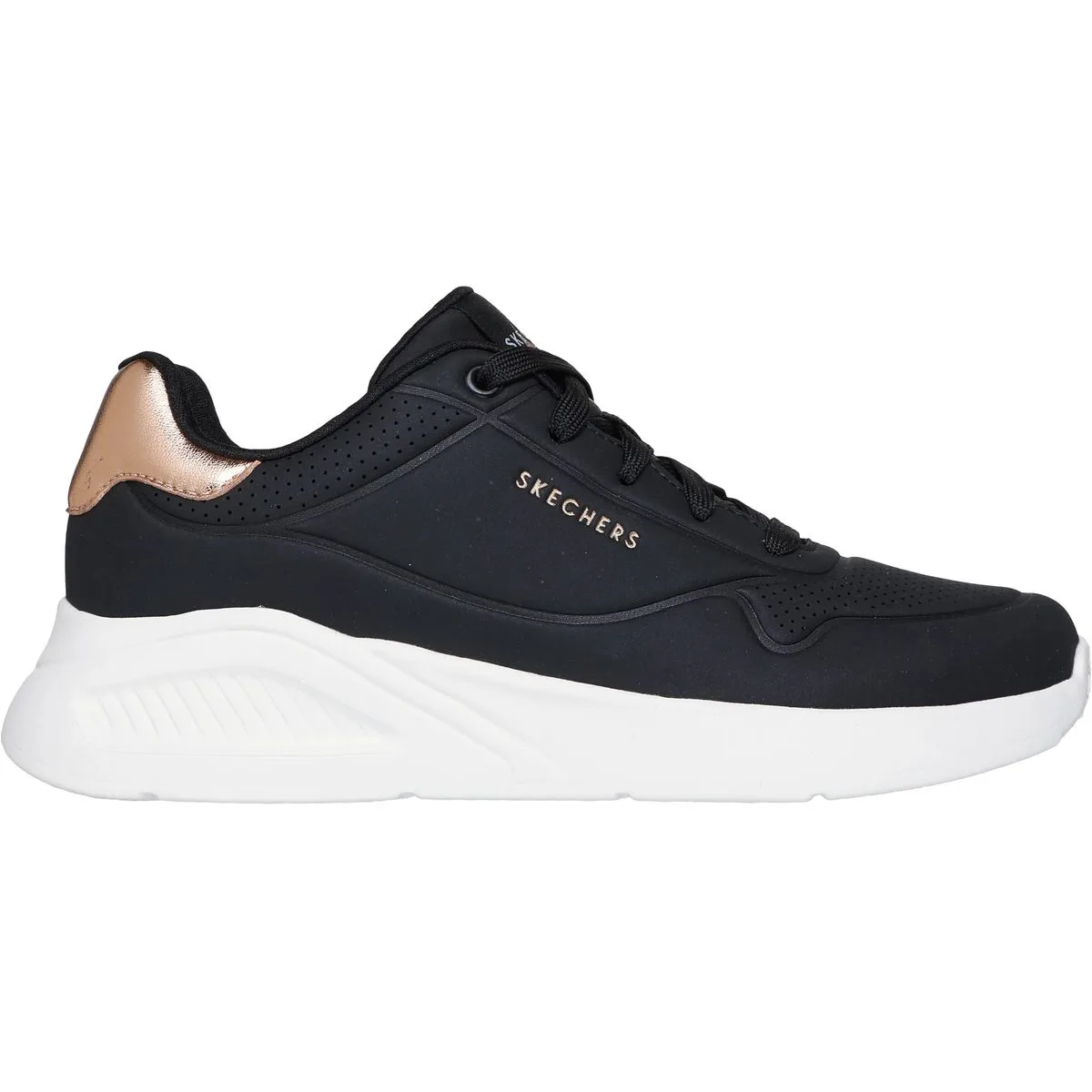 Uno Lite - Shimmer Along Damen Freizeitschuhe, schwarz, Größe 38 38