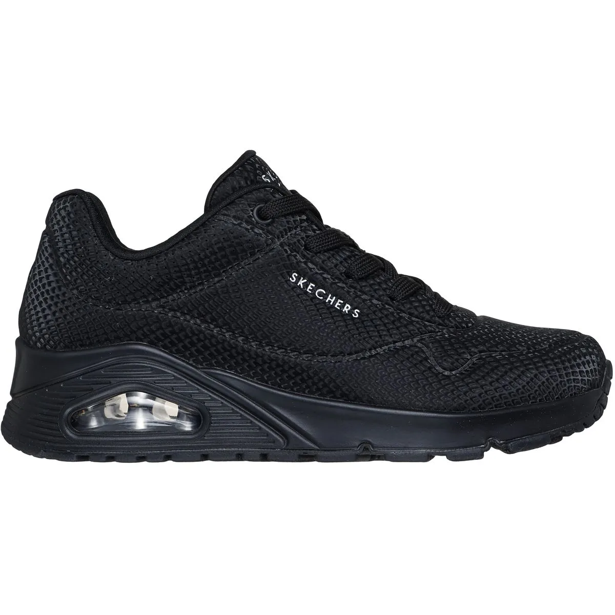 Uno - Shiny Scale Damen Freizeitschuhe, schwarz, Größe 40 40