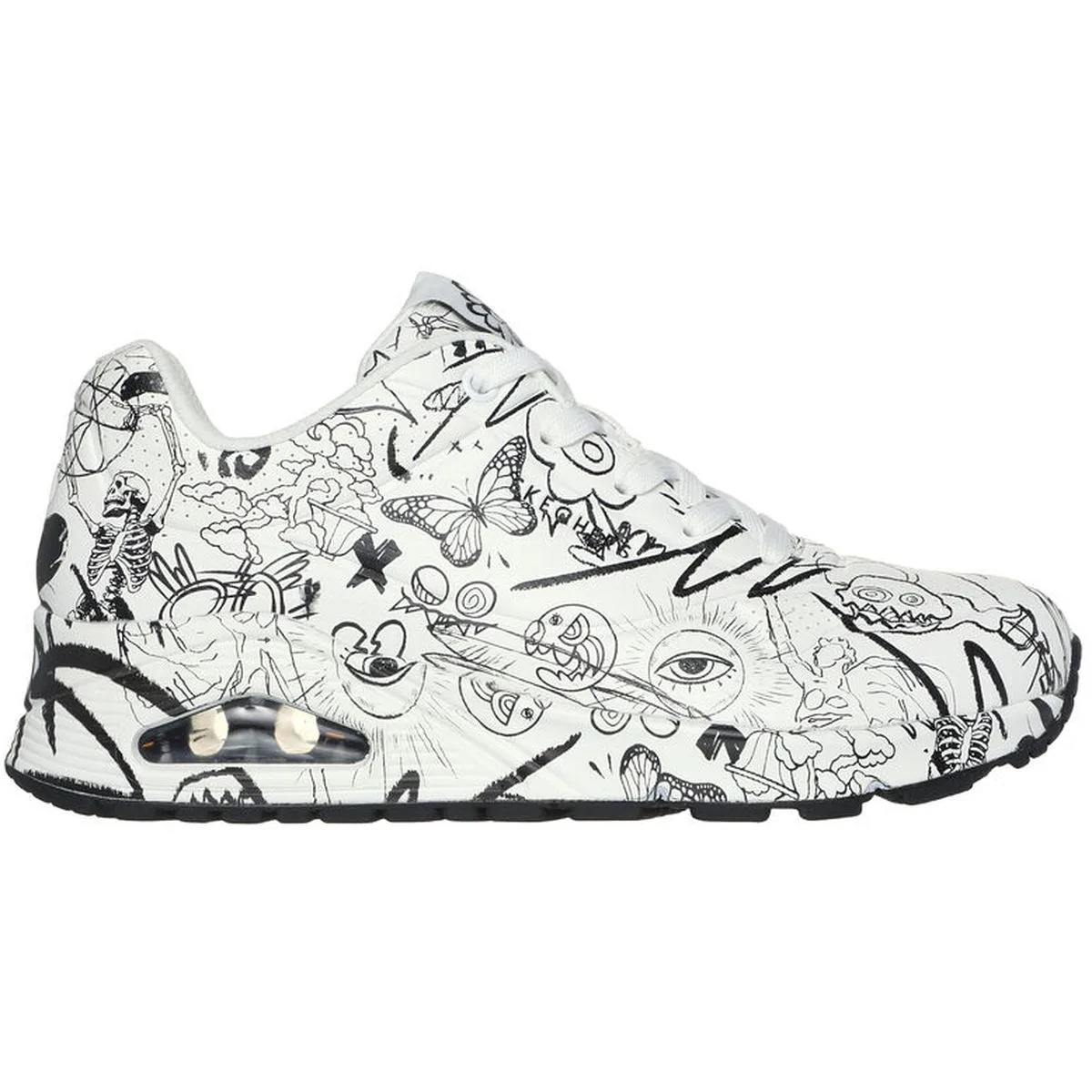 Uno - Process Sketch Damen Freizeitschuhe, weiß, Größe 38 38