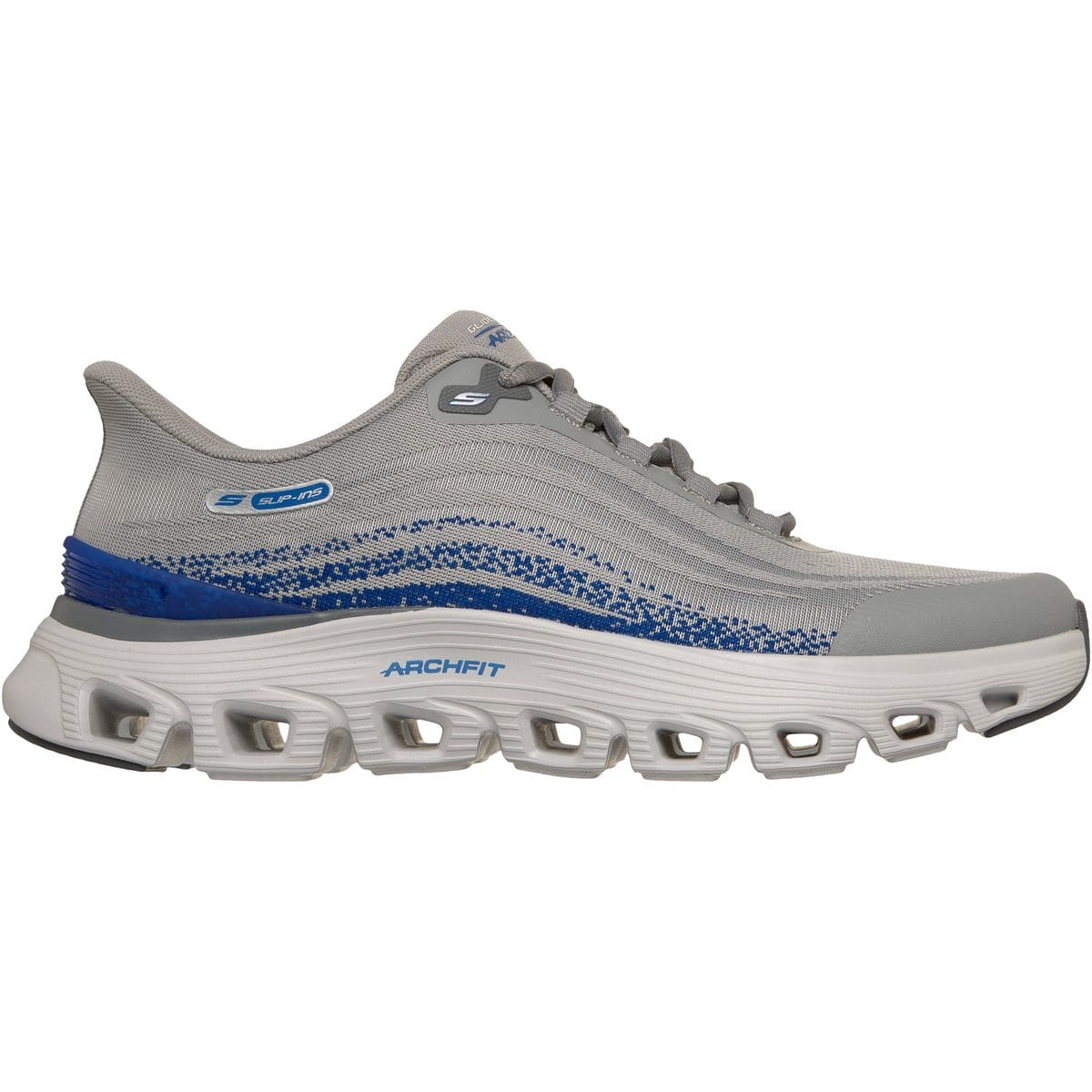 Arch Fit Glide-Step Wave - Zanaro Herren Slipper, grau, Größe 47 ½ 47 ½