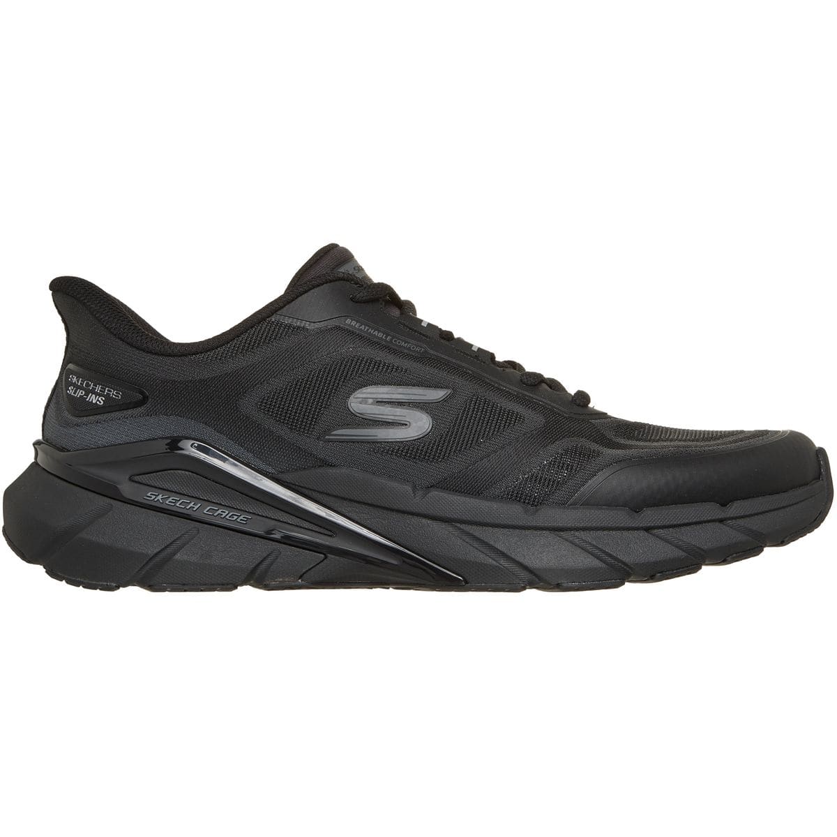 Skech Cage Herren Slipper, schwarz, Größe 44 44