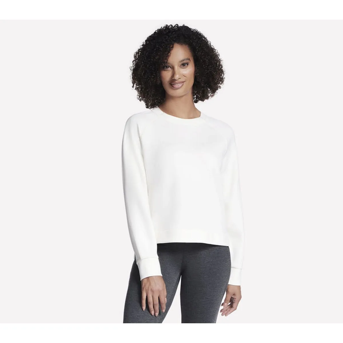 SkechLuxe Elevate Crewneck Damen Sweatshirt, weiß M