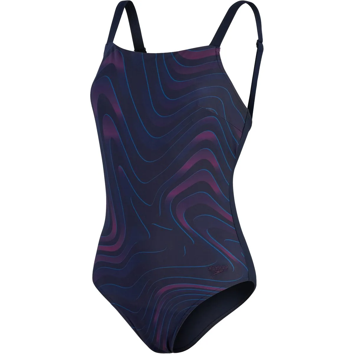 Shaping AmberGlow Printed 1 Piece Damen Badeanzug, blau 38