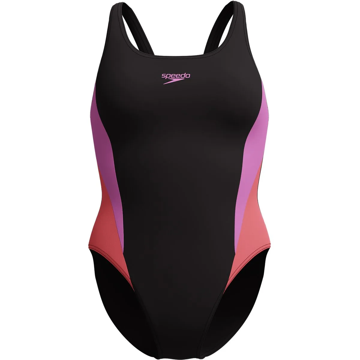 Colourblock 2.0 Damen Schwimmanzug, lila 30