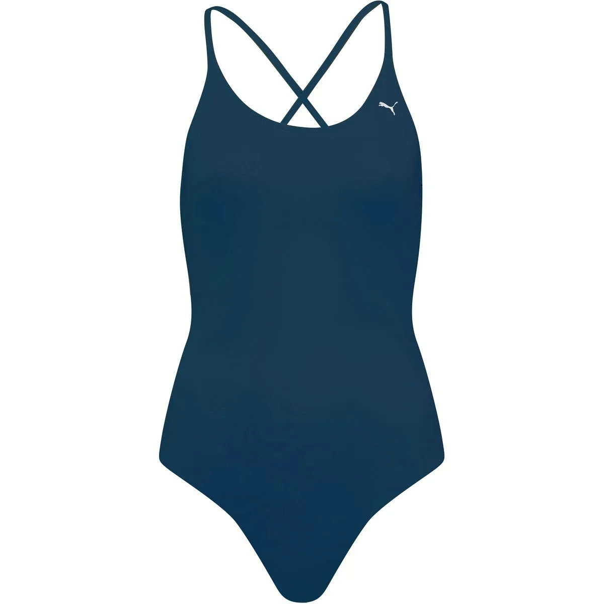 Swim V-Neck Crossback Damen Badeanzug, schwarz XS