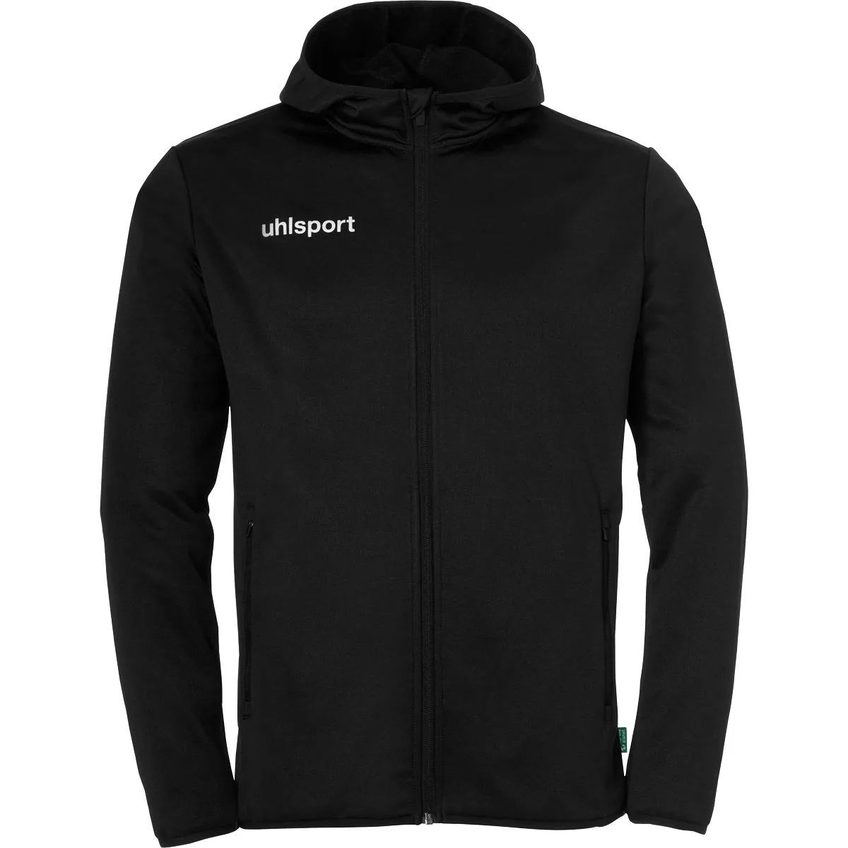 Essential Fleece Fußballjacke, schwarz L