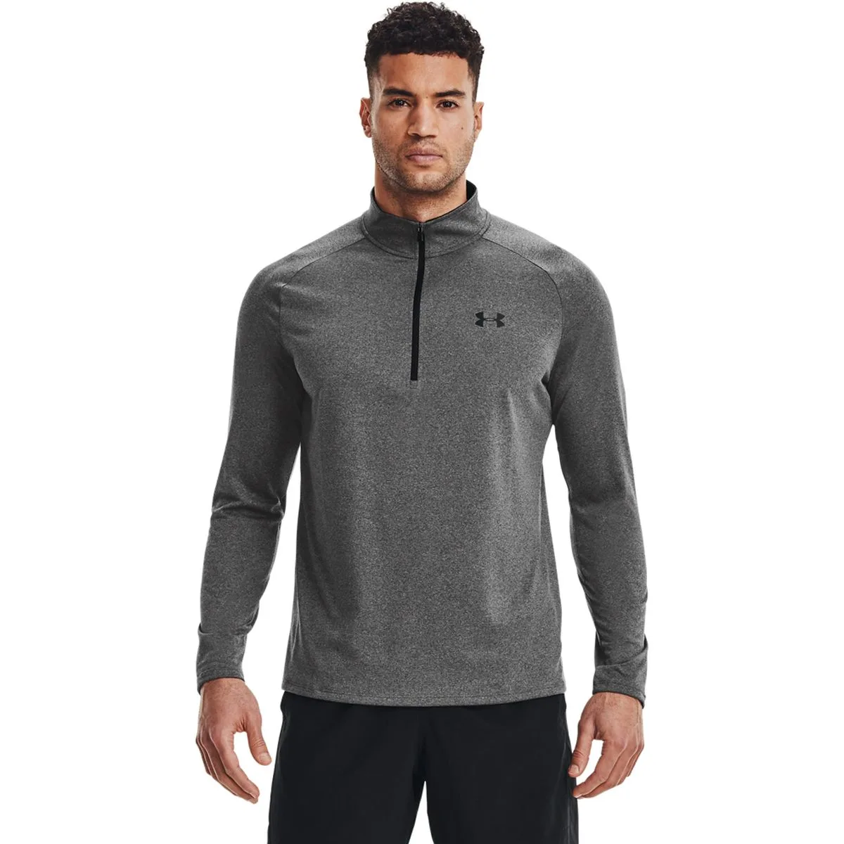 UA Tech 2.0 1/2 Zip Herren Sweatshirt, schwarz XL