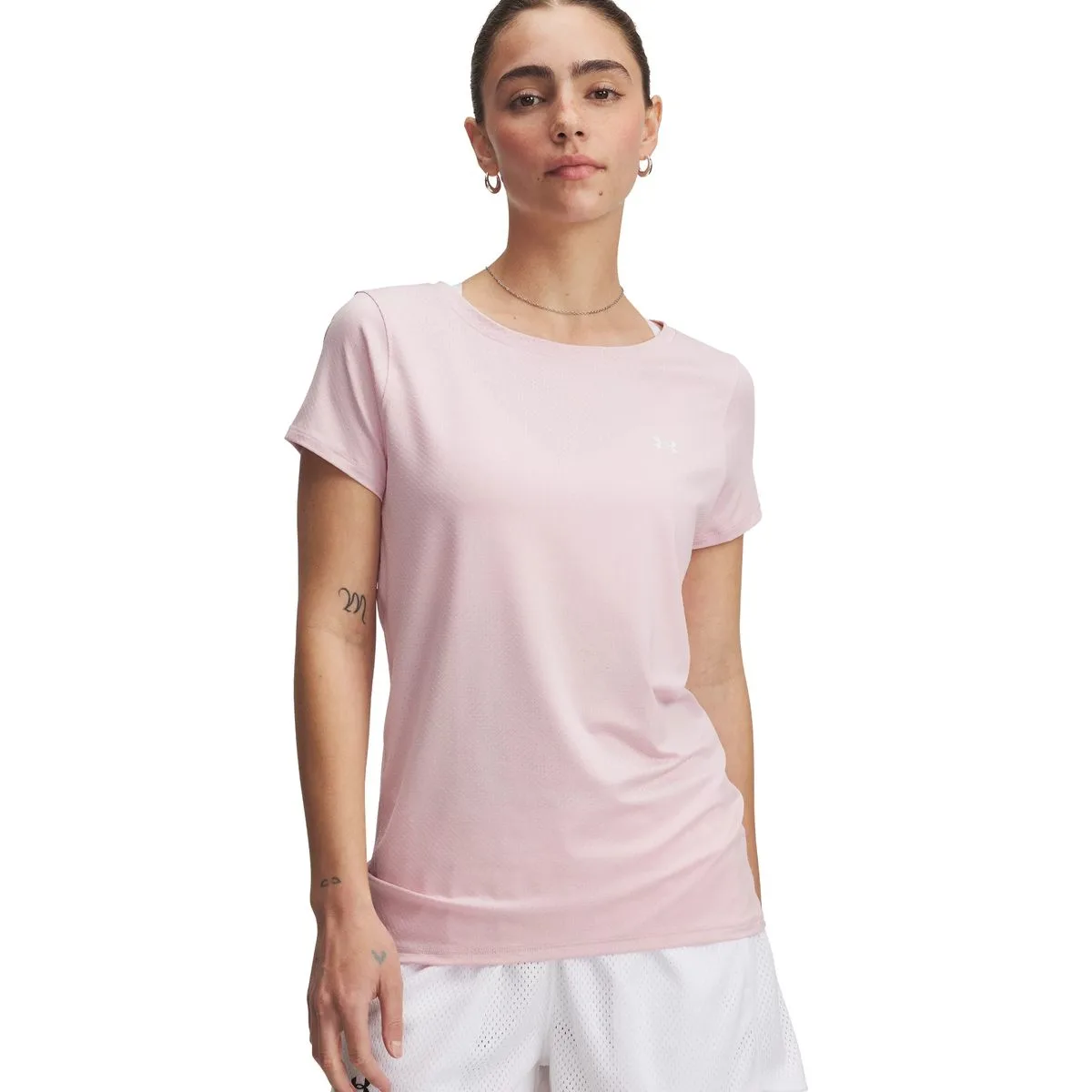 Under Armour Tech Mesh Damen T-Shirt, pink 197779448086