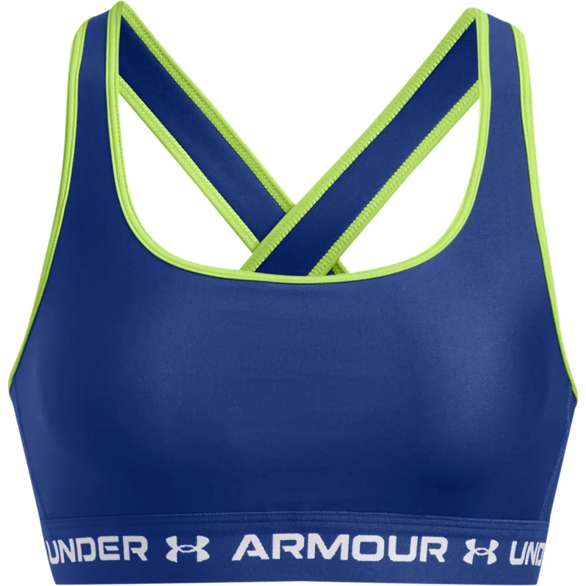 Crossback Mid Damen Sport-BH, blau LG