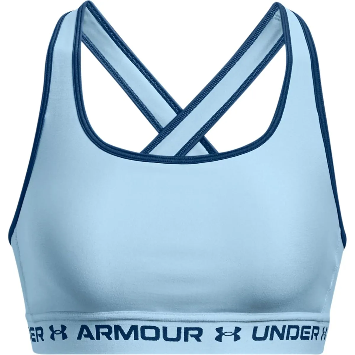 Under Armour Crossback Mid Damen Sport-BH, blau