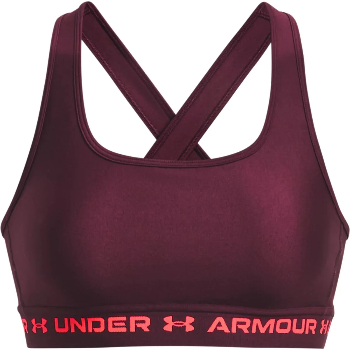 Under Armour Crossback Mid Damen Sport-BH, pink
