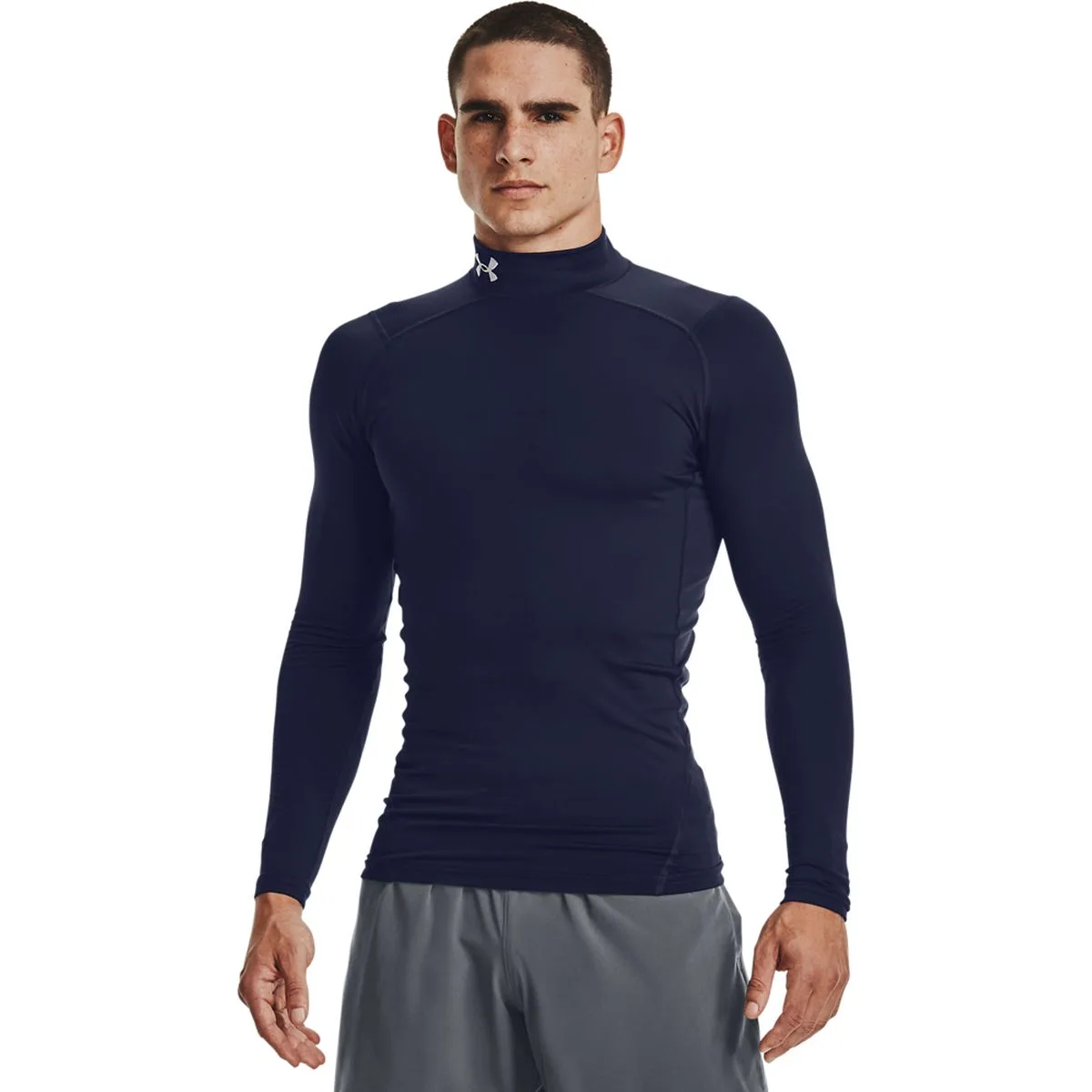 CG Armour Comp Mock Herren Longsleeve, schwarz LG