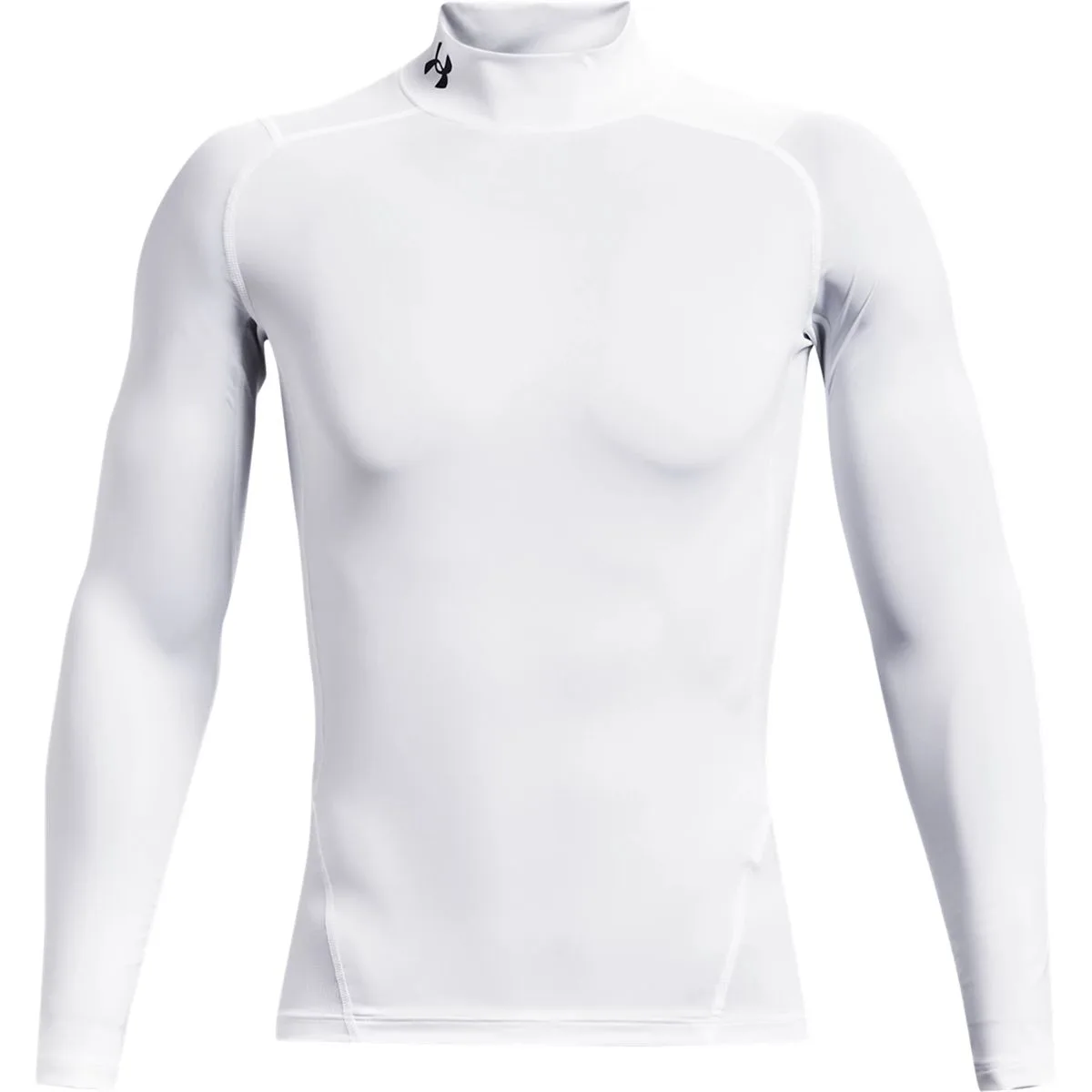 UA HeatGear® Armour Comp Mock Herren Longsleeve, weiß SM