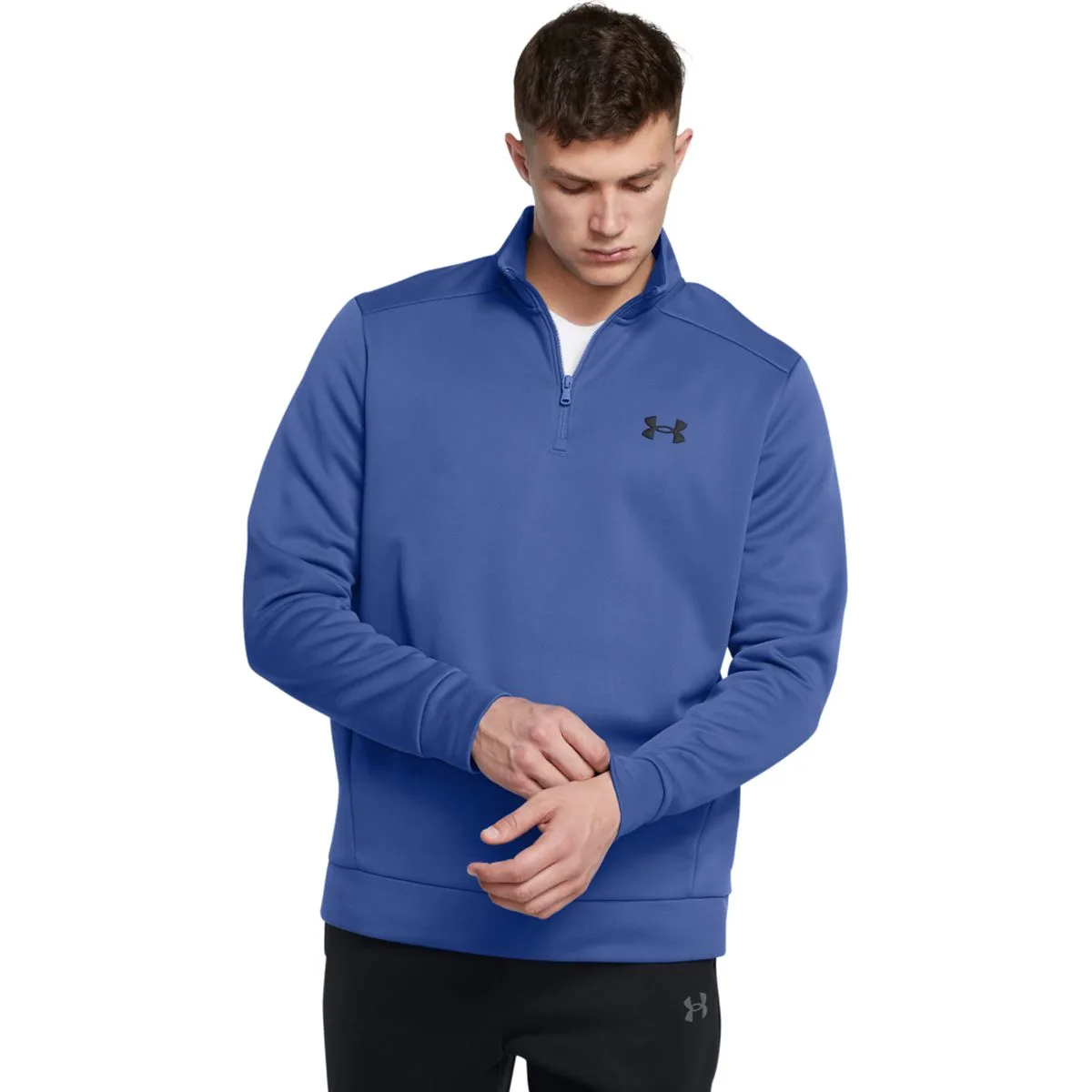 Under Armour Armour Fleece 1/4 Zip Herren Sweatshirt, blau