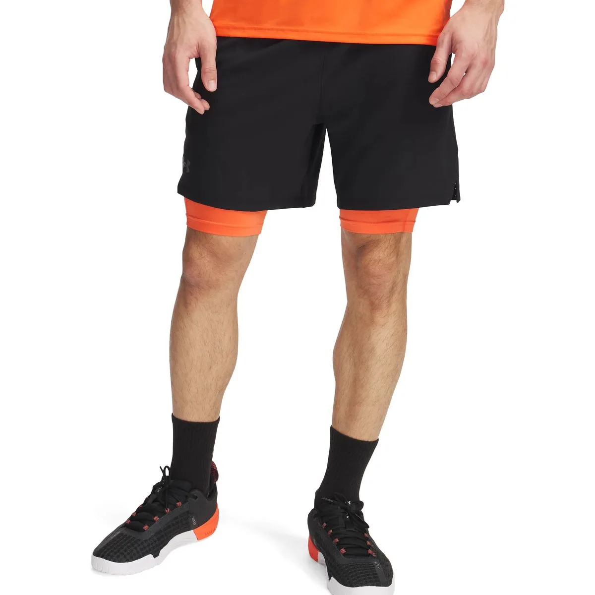 Vanish Woven 2in1 Herren Shorts, schwarz SM