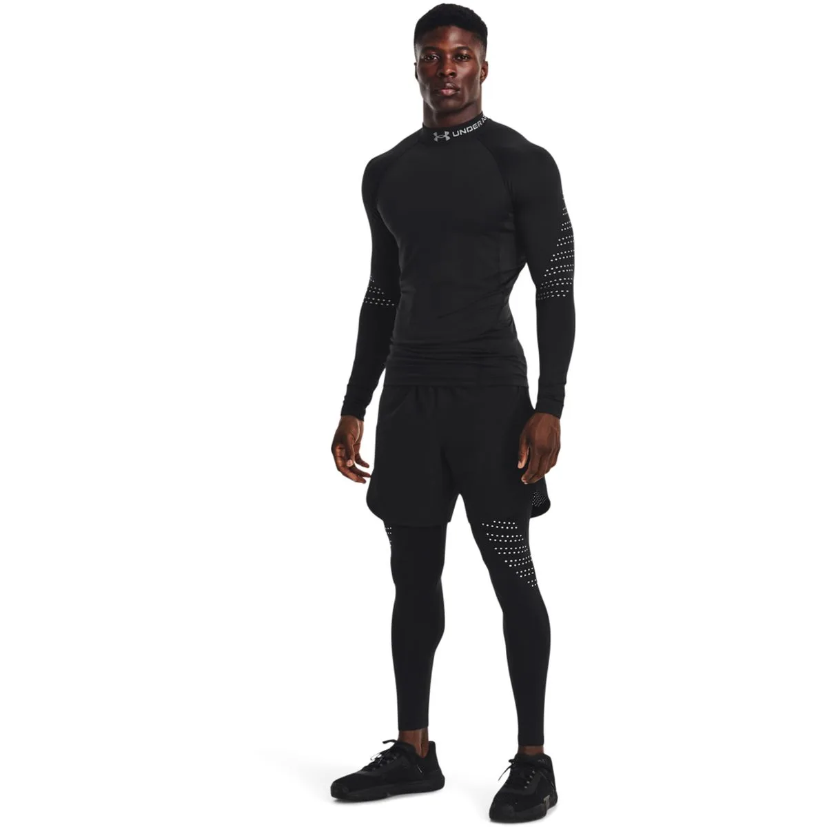 UA ColdGear Armour Novelty Herren Tights, weiß MD
