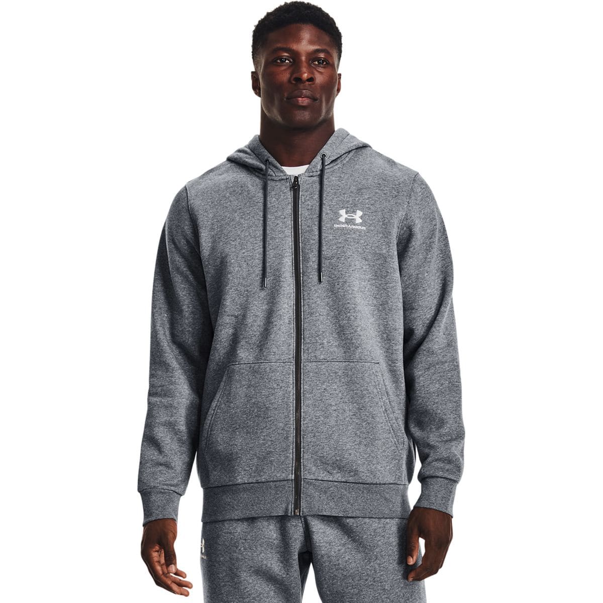 Icon Fleece Fullzip Hood Herren Kapuzensweater, grau XXL