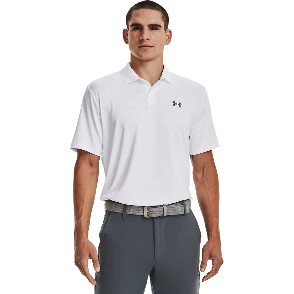 Matchplay Herren Poloshirt, weiß MD