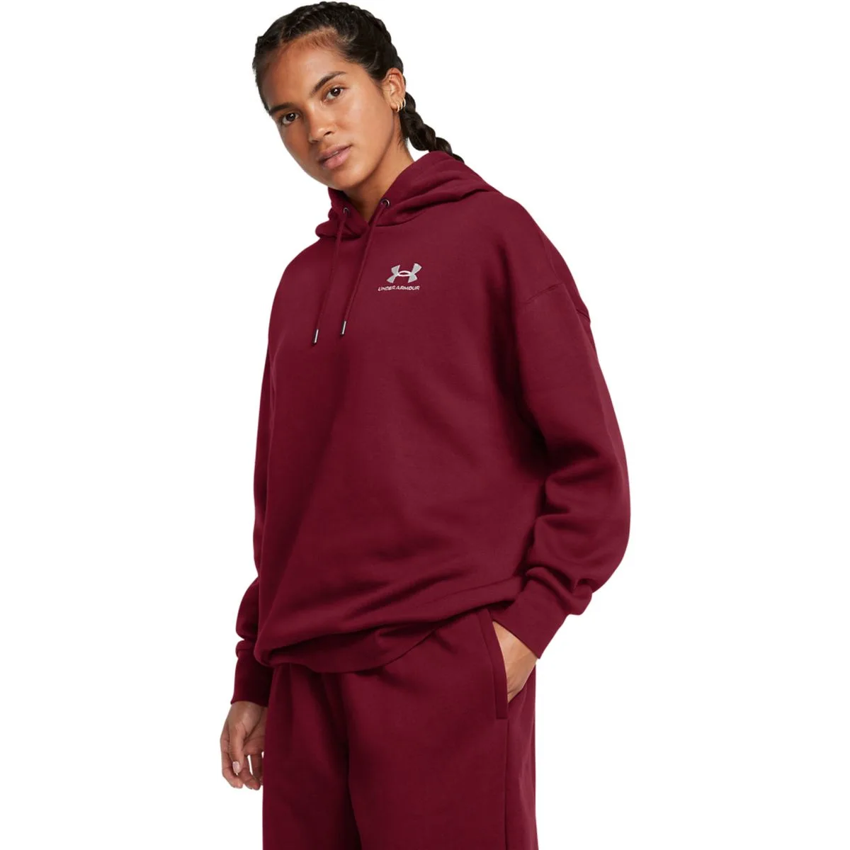 Under Armour Icon Fleece OS Damen Kapuzensweater, rot 197777482938