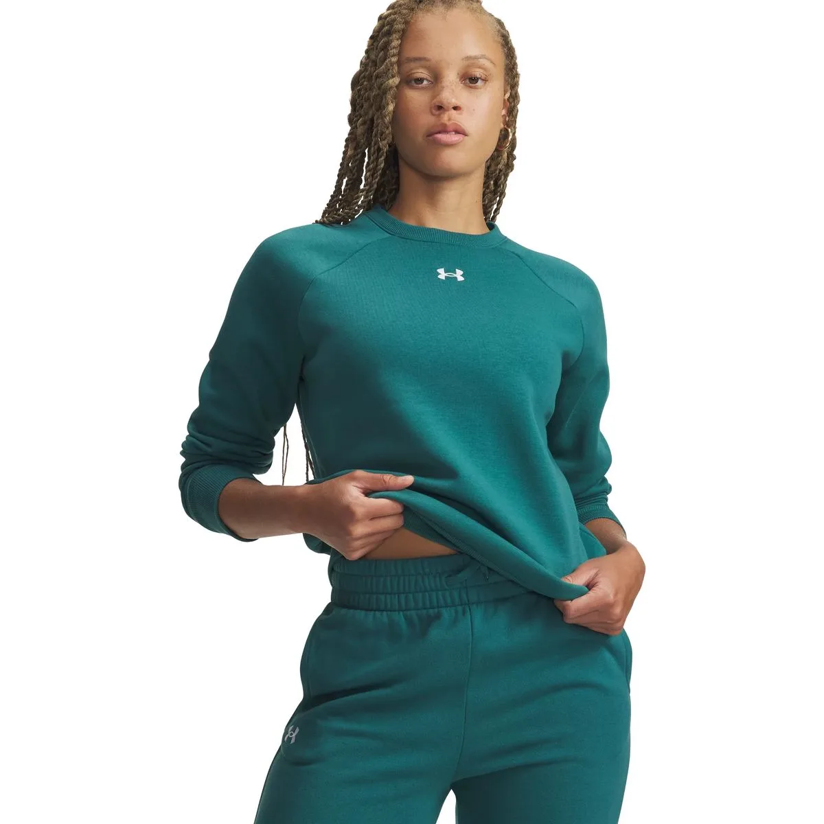 Rival Fleece Crew Damen Sweatshirt, grün XL