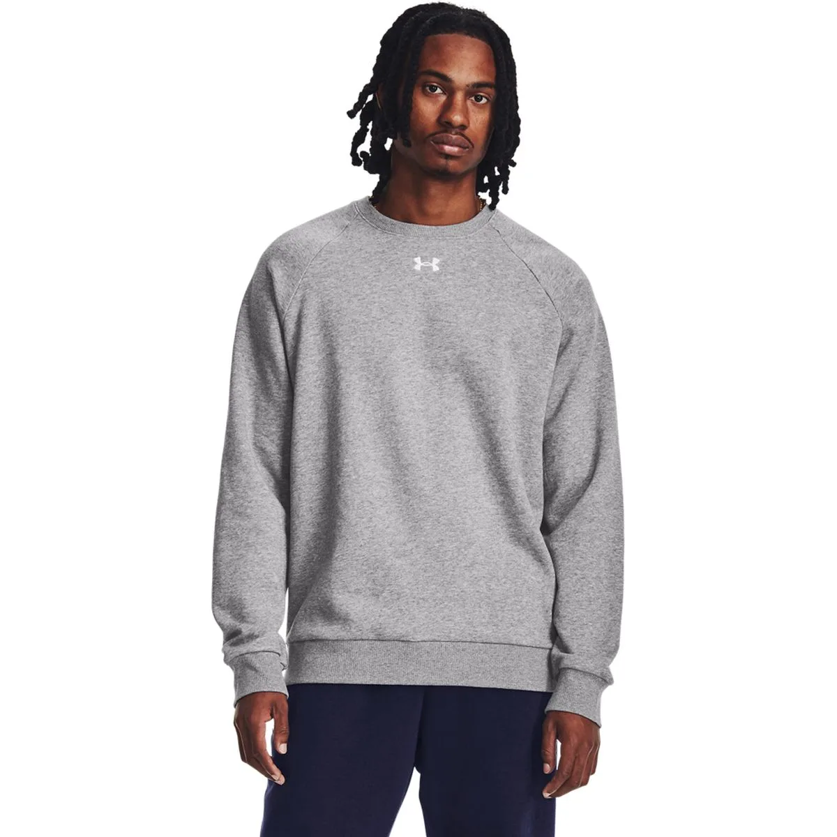 Rival Fleece Crew Herren Sweatshirt, grau MD