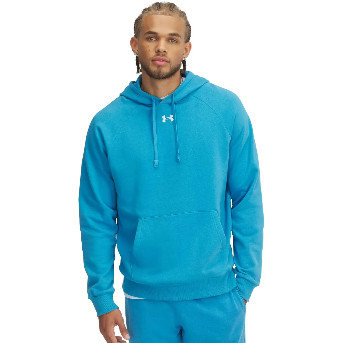Rival Fleece Herren Kapuzensweater, blau SM