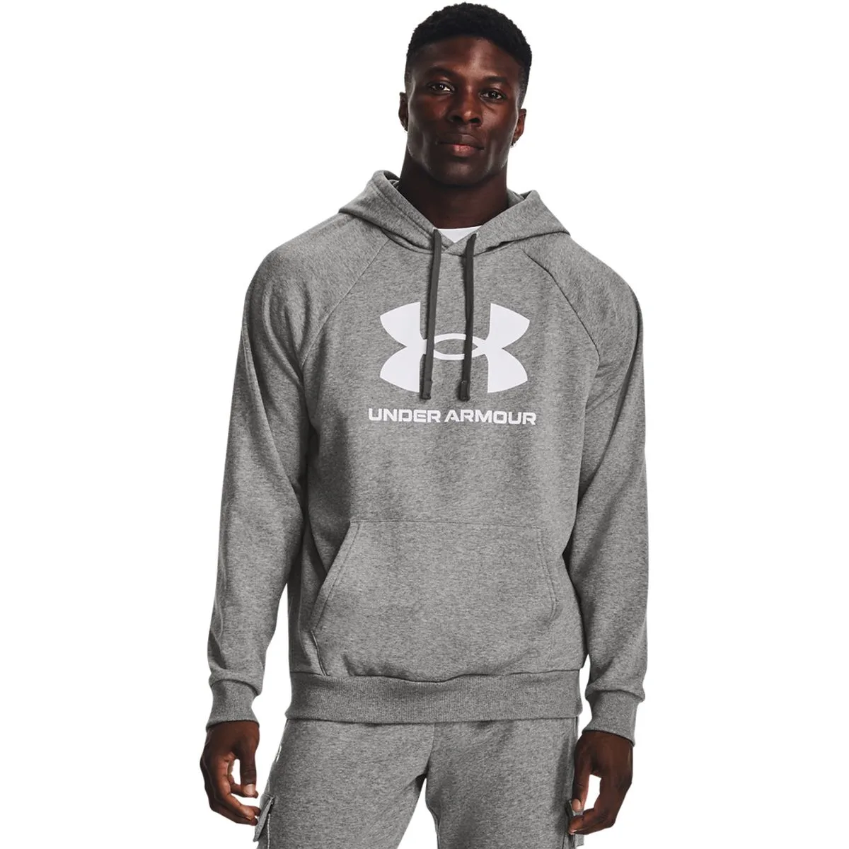 Rival Fleece Logo Herren Kapuzensweater, grau XL