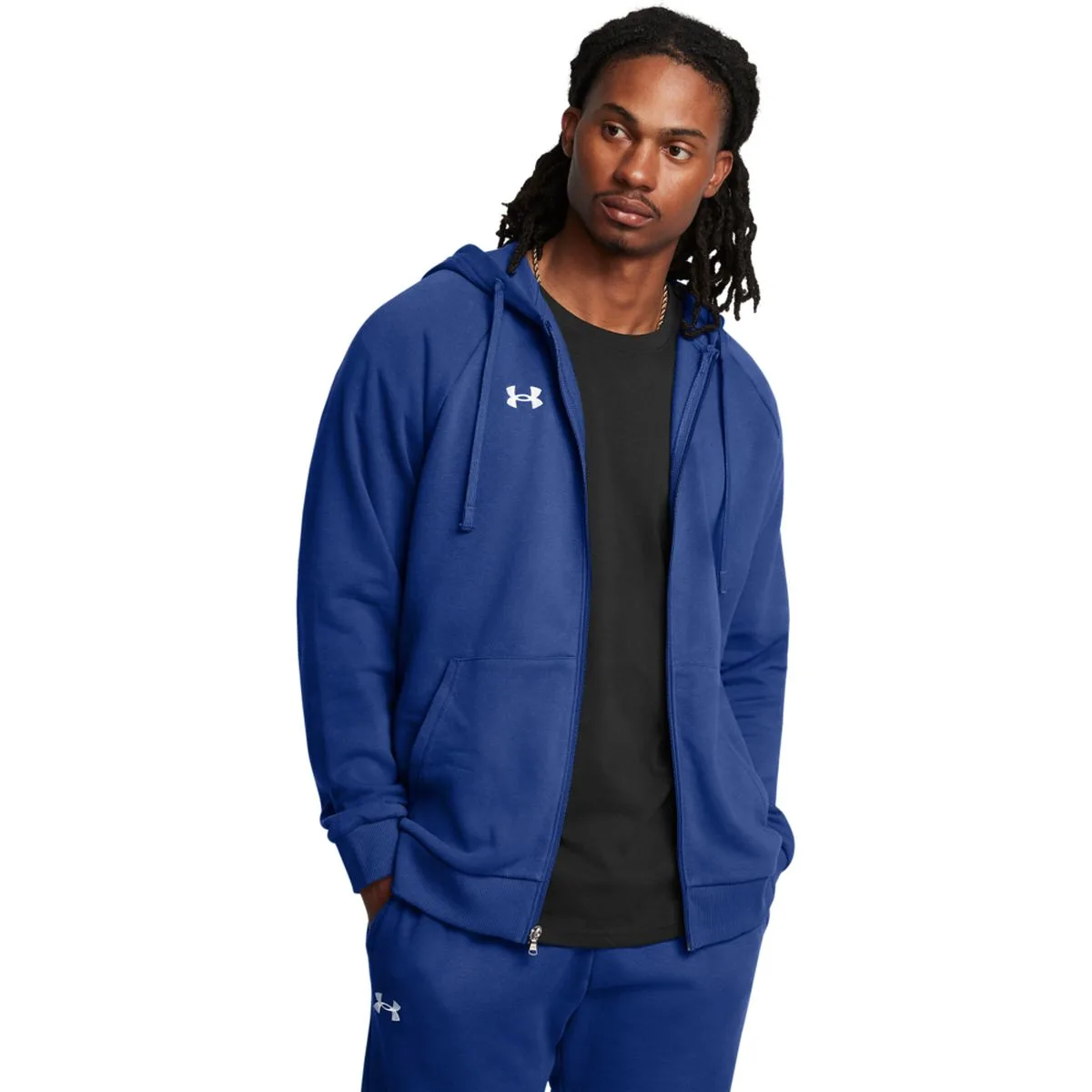 Under Armour Rival Fleece Fullzip Herren Midlayer, blau