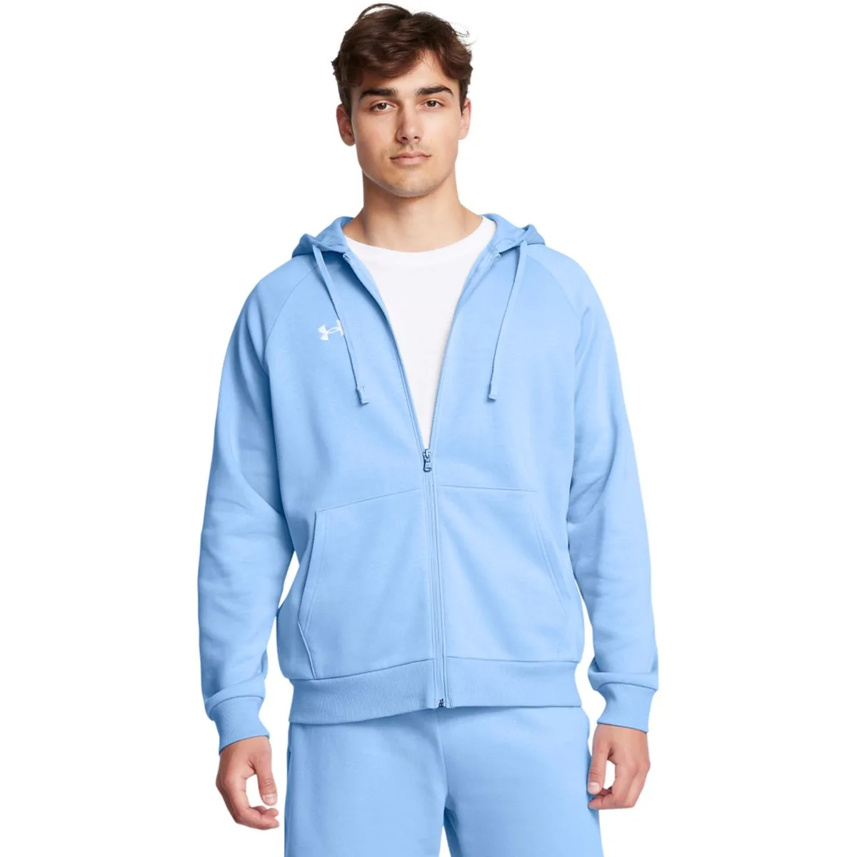 Under Armour Rival Fleece Fullzip Herren Midlayer, blau