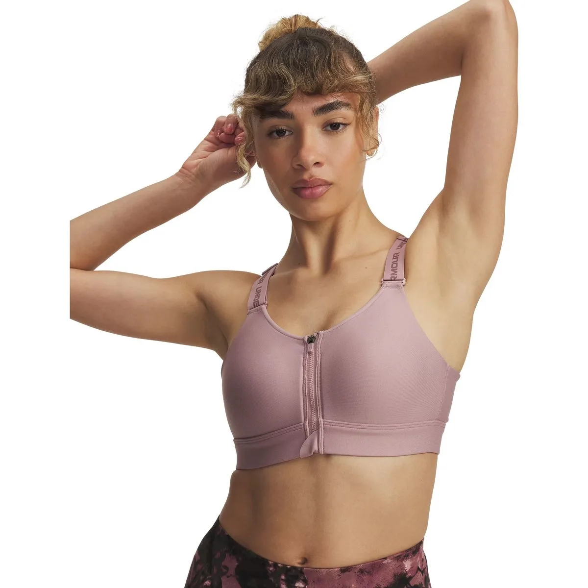 Infinity High Zip 2.0 Damen Sport-BH, pink L D-DD