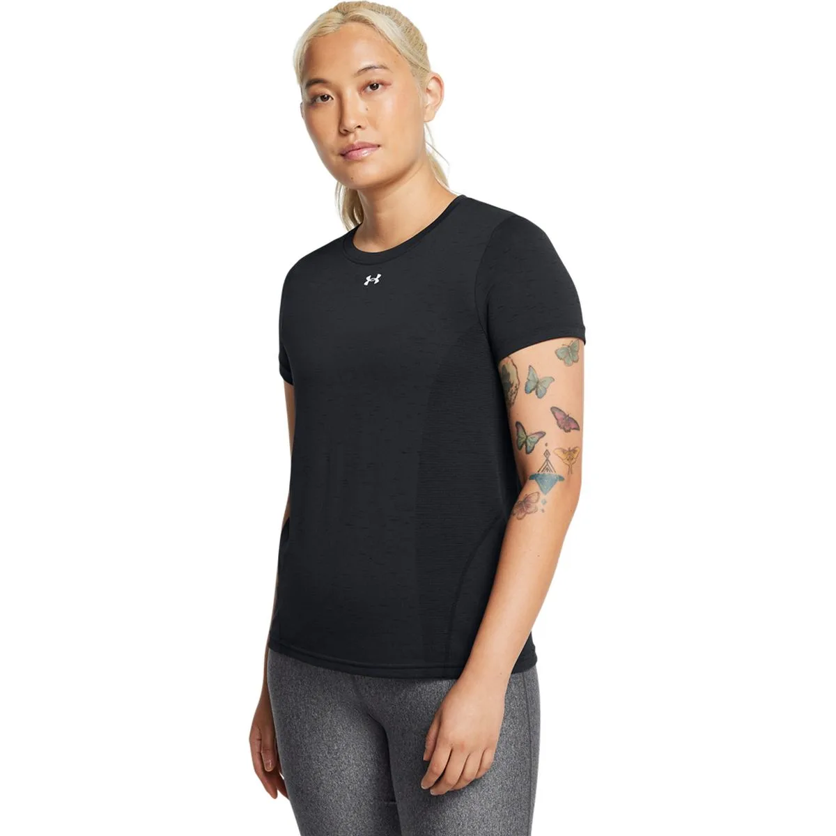 Vanish Seamless Loose Damen T-Shirt, schwarz LG