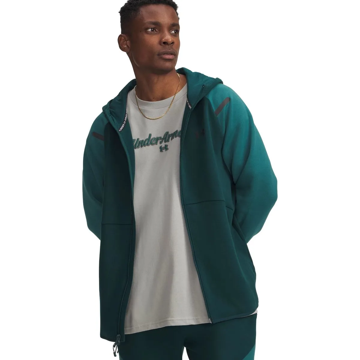 Unstoppable Flc Fullzip Herren Midlayer, grün MD