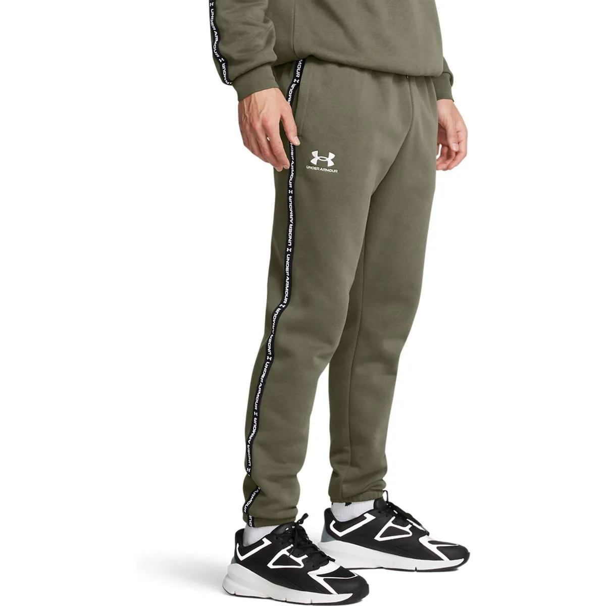 Under Armour Icon Fleece Jgr Taping Herren Trainingshose, grün