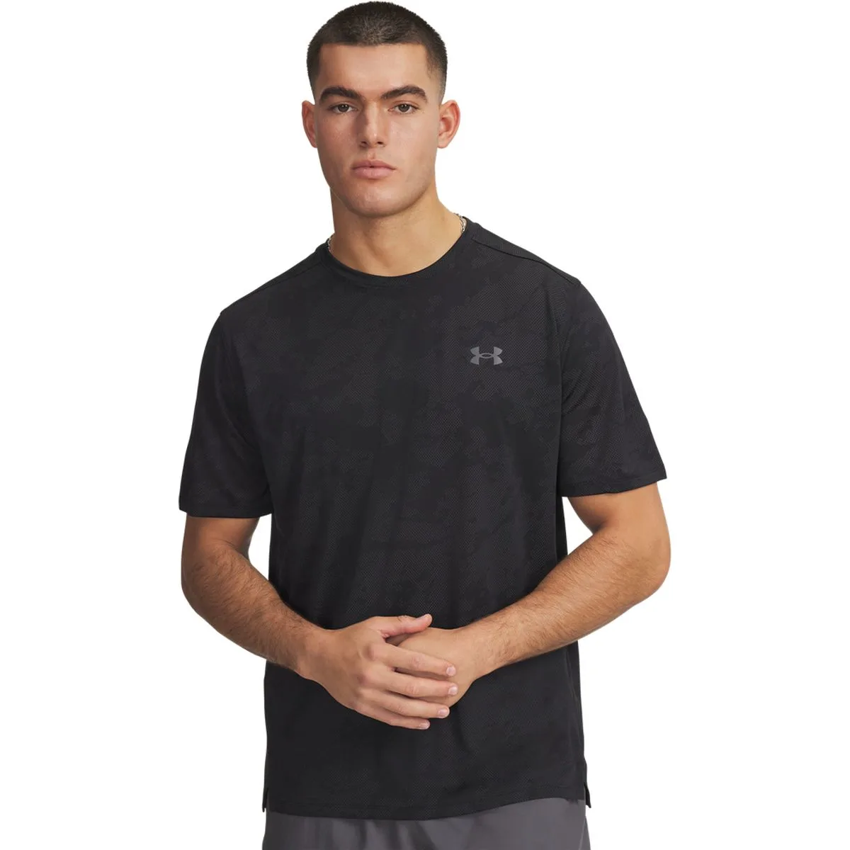 Tech Vent Jcqrd Herren T-Shirt, schwarz SM