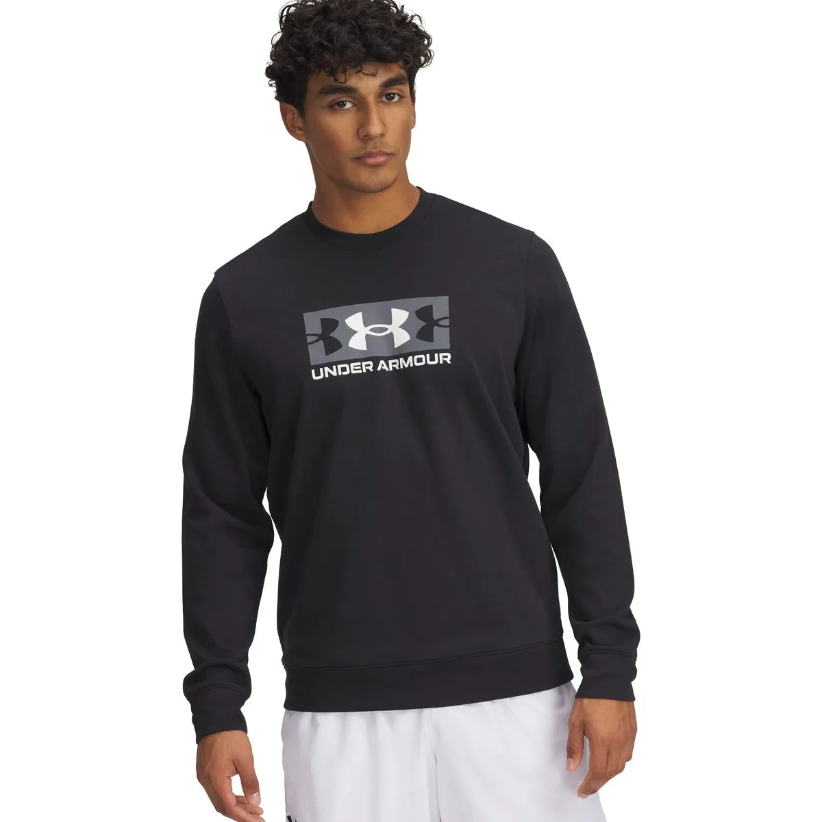 Rival Terry Logo Crew Herren Sweatshirt, schwarz MD