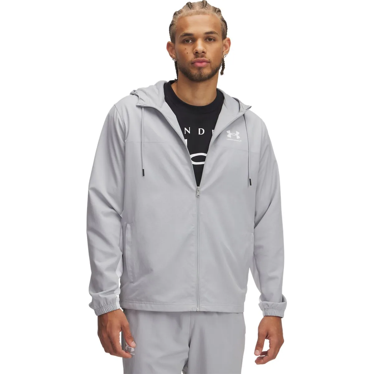 Rival Woven Herren Schlupfjacke, grau XL