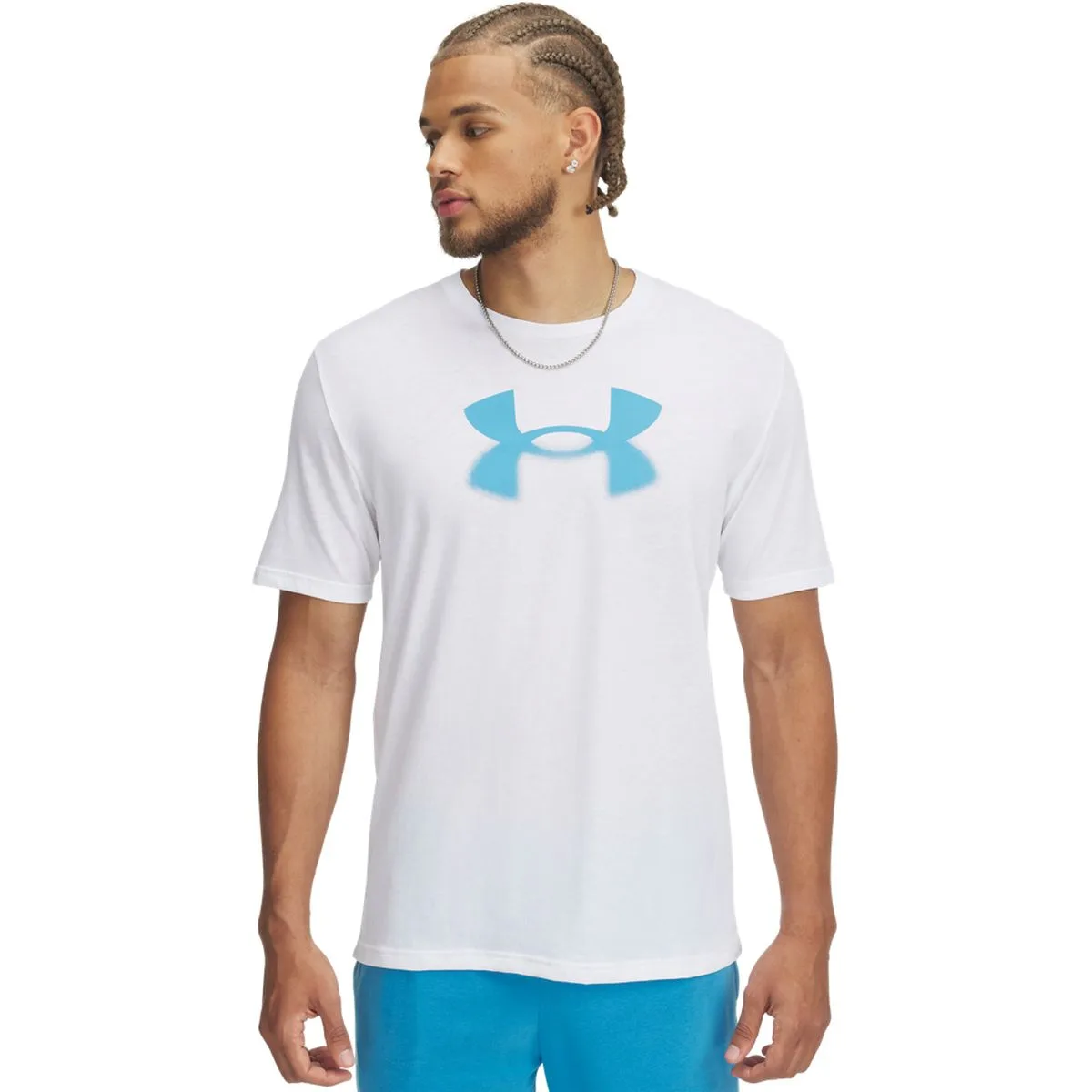 Reflective Big Logo Herren T-Shirt, weiß XXL