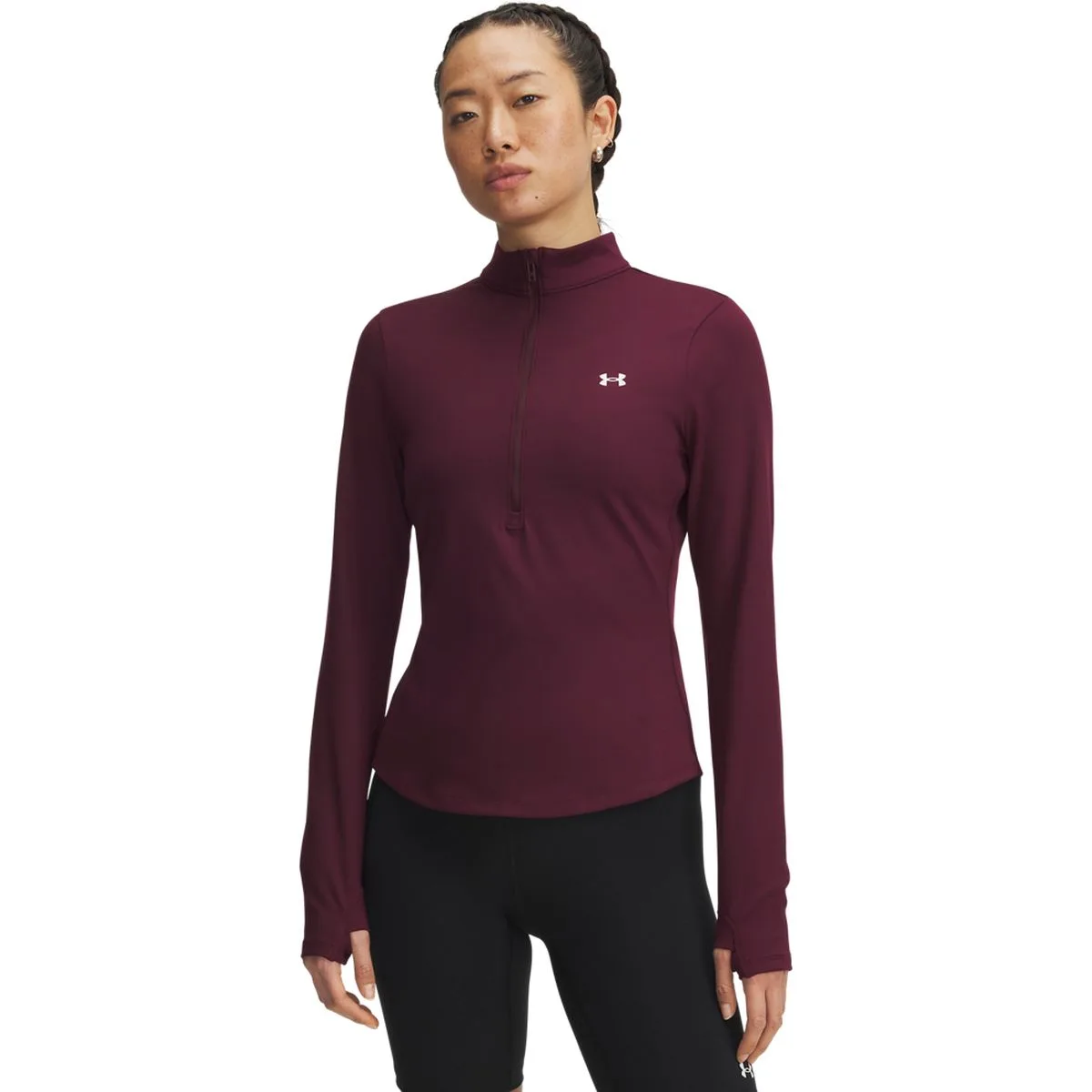 Motion Half-Zip Emea Damen Longsleeve, braun MD