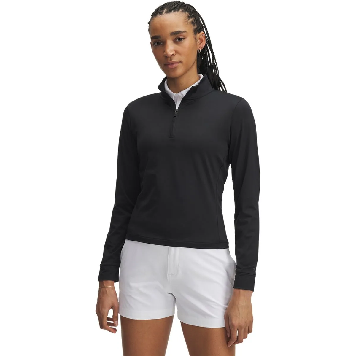 Drive 1/4 Zip Damen Sweatshirt, schwarz XL