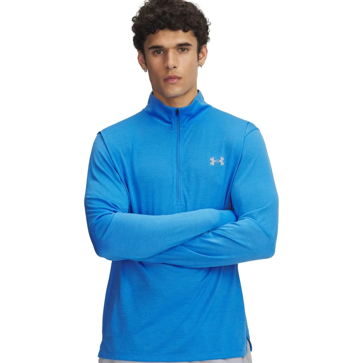 Launch 1/4 Zip Herren Longsleeve, blau LG