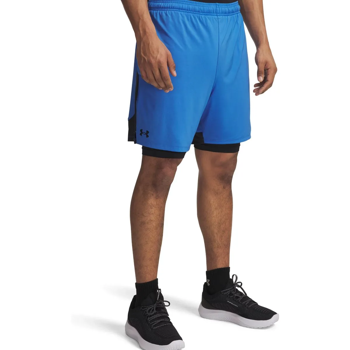 Tech Vent 2in1 Herren Shorts, blau XL