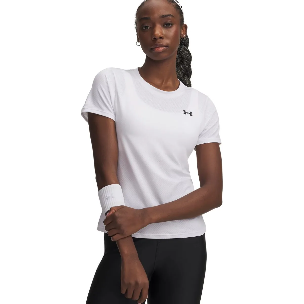 Tech Mesh Damen T-Shirt, weiß MD
