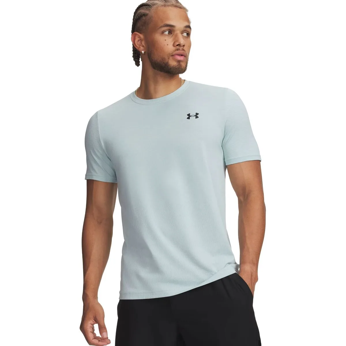 Vanish Elite Seamless Herren T-Shirt, blau LG