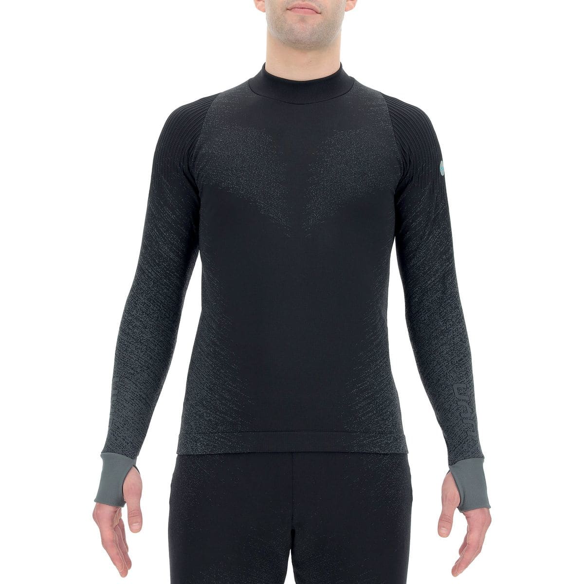 Running Exceleration Long Slturtle Neck Herren Sweatshirt, schwarz XL