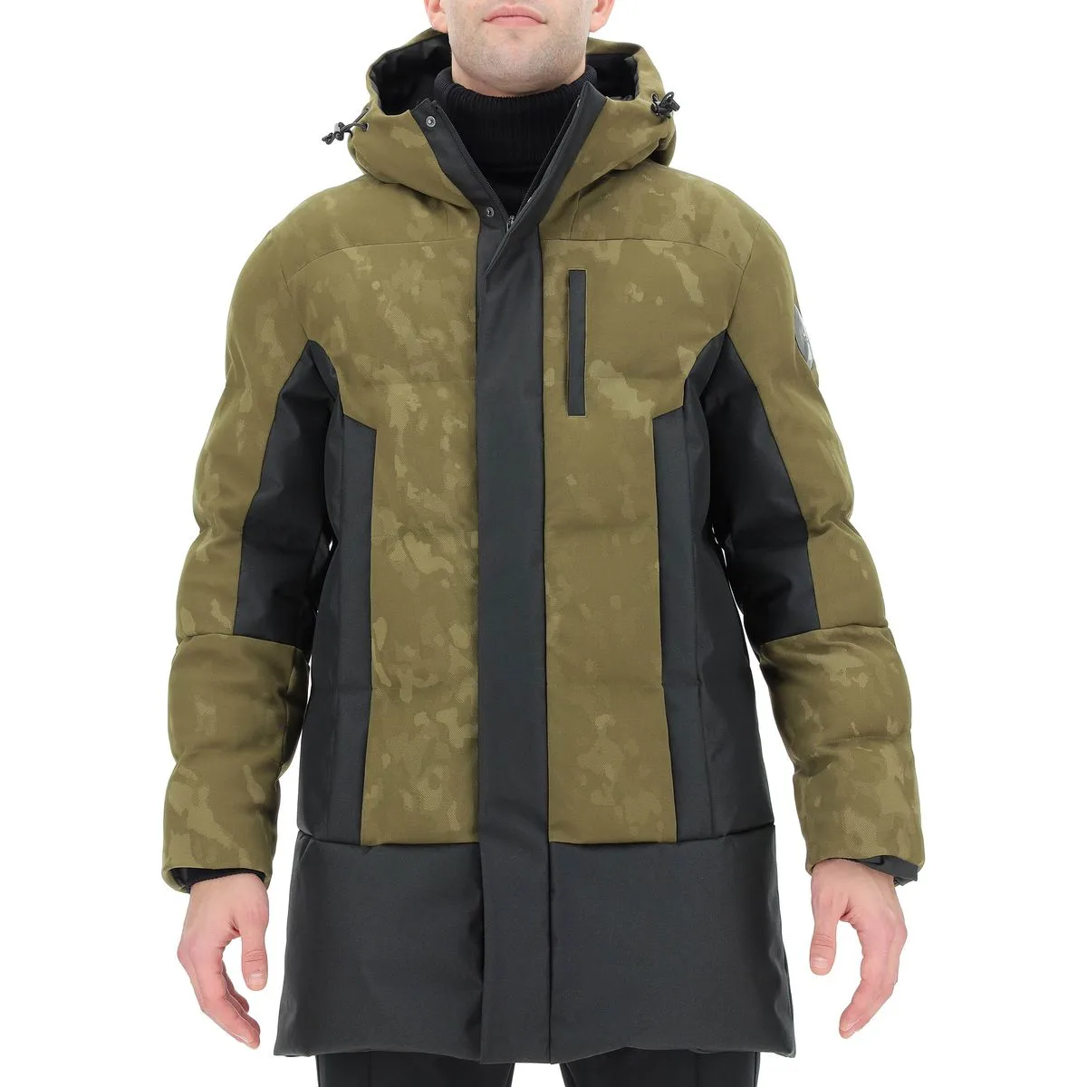 Rebel Full Zip Herren Mantel, schwarz L
